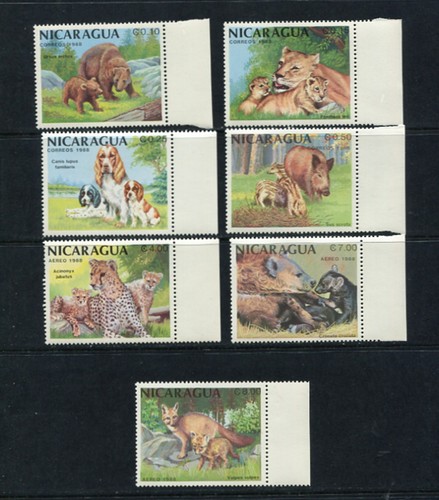 F619 nicaragua 1988 fauna - f619,